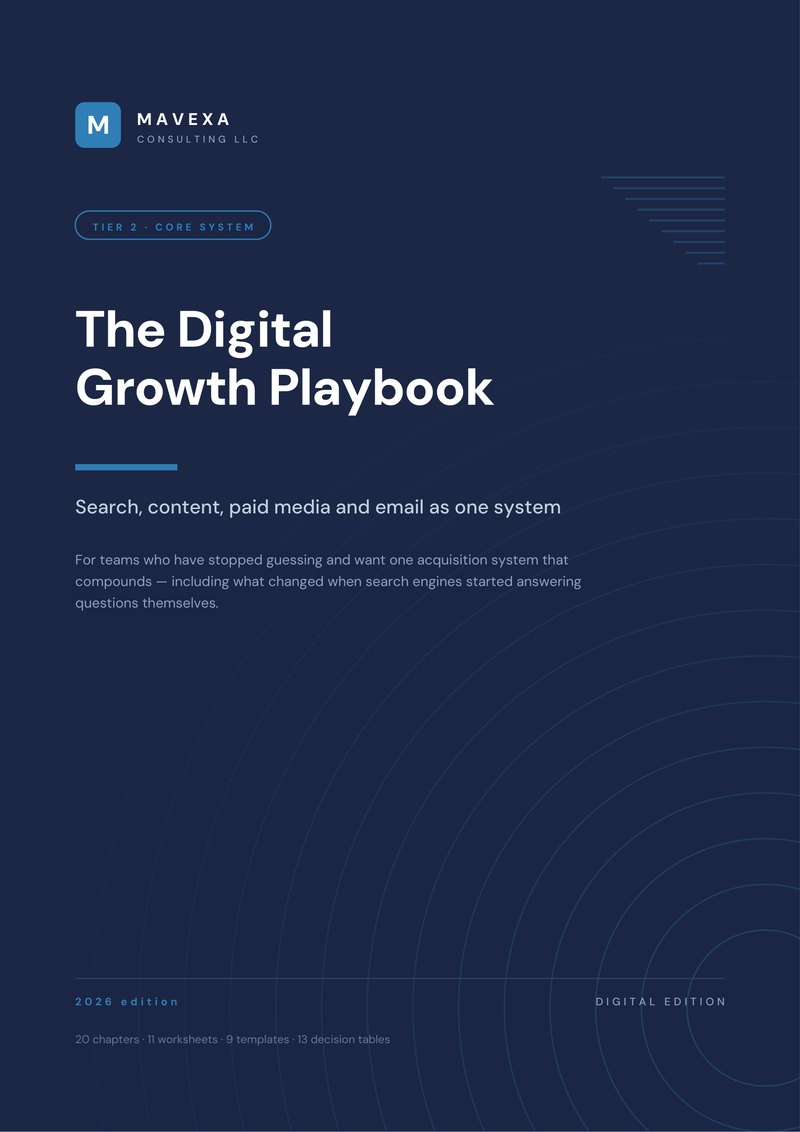 Cover of The Digital Growth Playbook