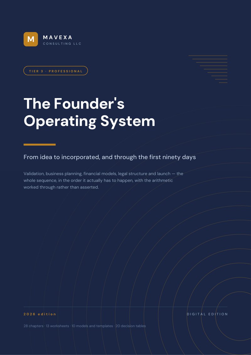 Cover of The Founder's Operating System